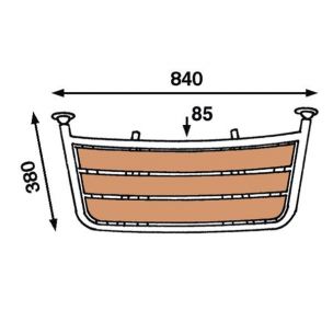 Zwemplateau buisdiameter: 25mm